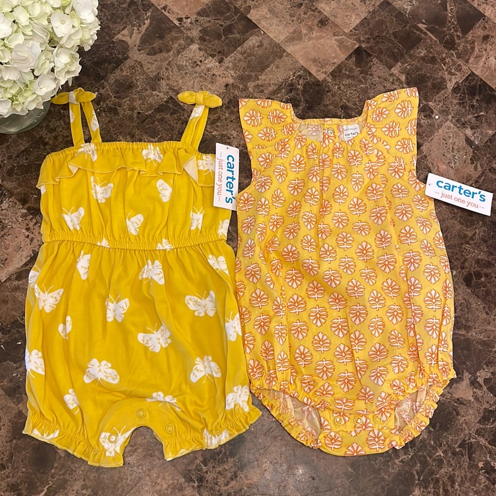 Two Carter’s One Piece rompers